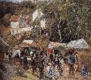 Camille Pissarro Metaponto market near Watts France oil painting artist